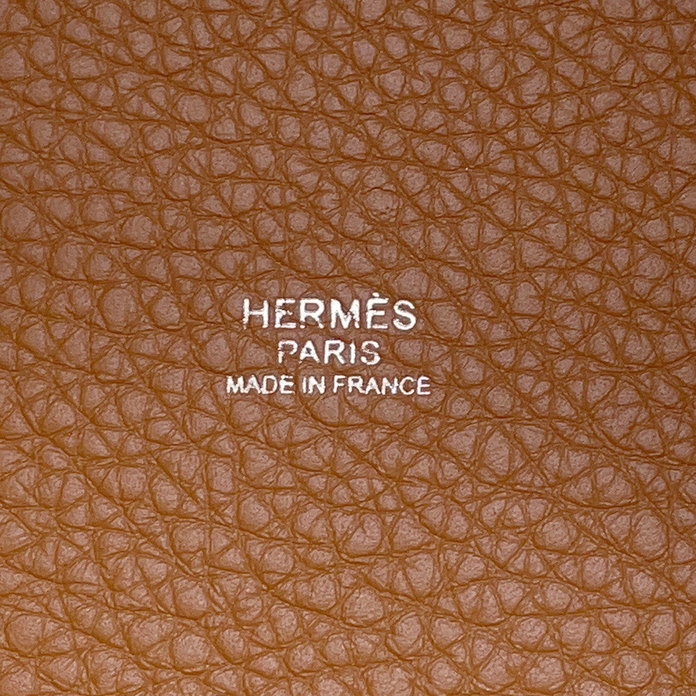 HERMES Picotin Lock Gold Taurillon Clemence Size PM