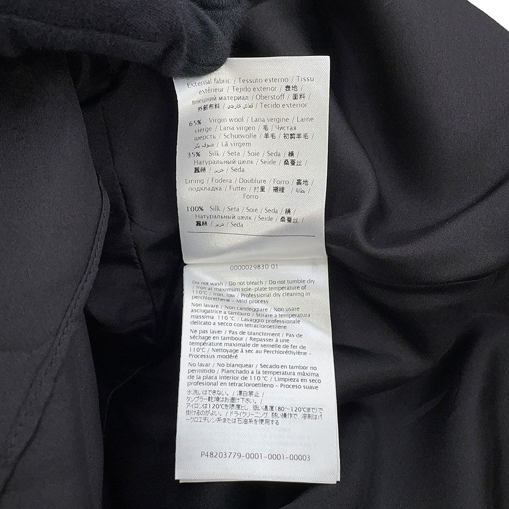 Valentino Garavani Sleeveless long flared dress Size 38 BlackKB3VA6X61CF Wool 65% Silk35%
