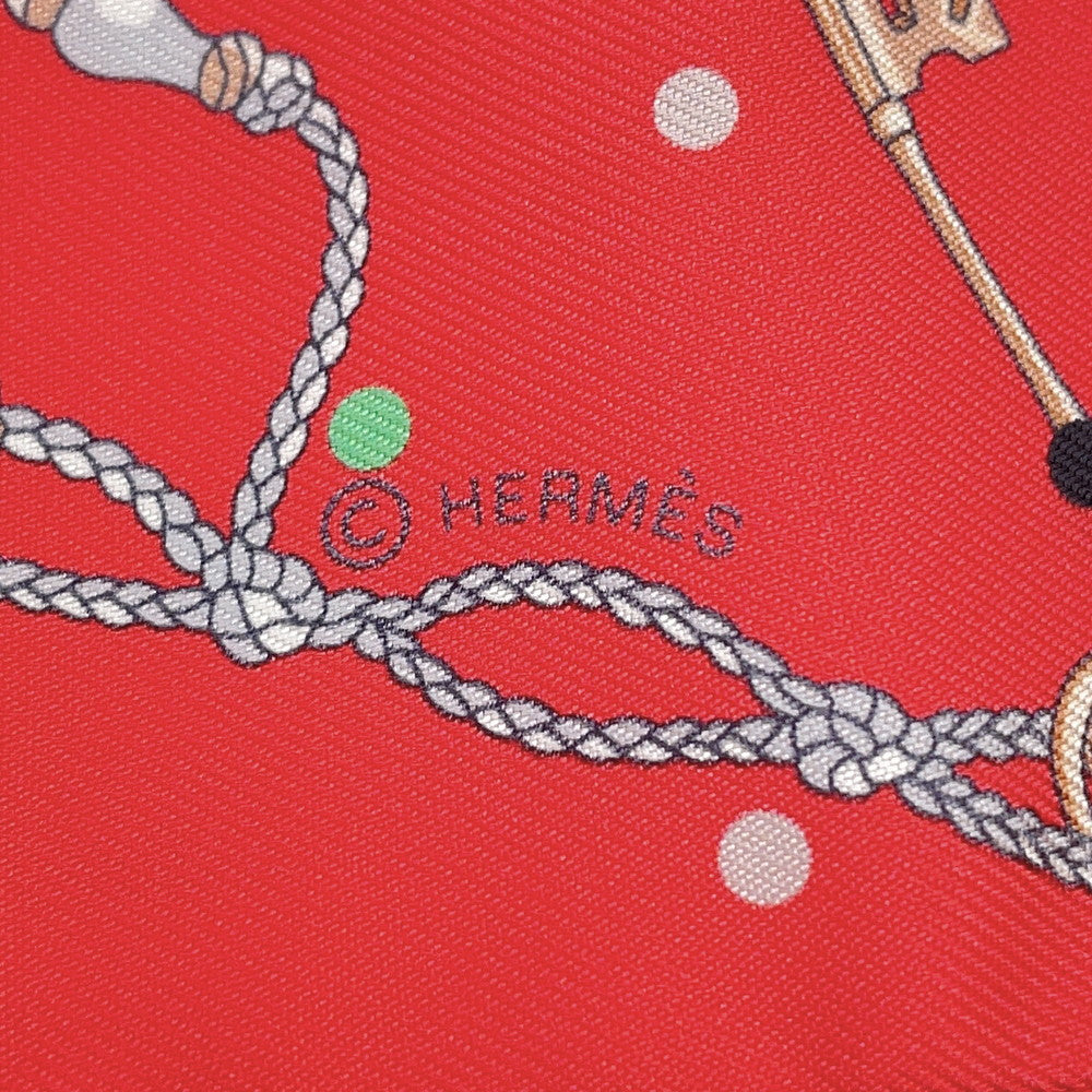 HERMES Twilly Leclapore Grenadine/Beige/Multicolor Silk100%