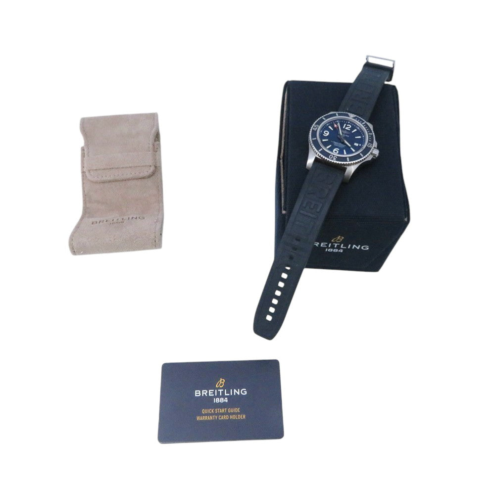 BREITLING Superocean Automatic 44 W44mm Stainless Steel Rubber Blue DialA17367
