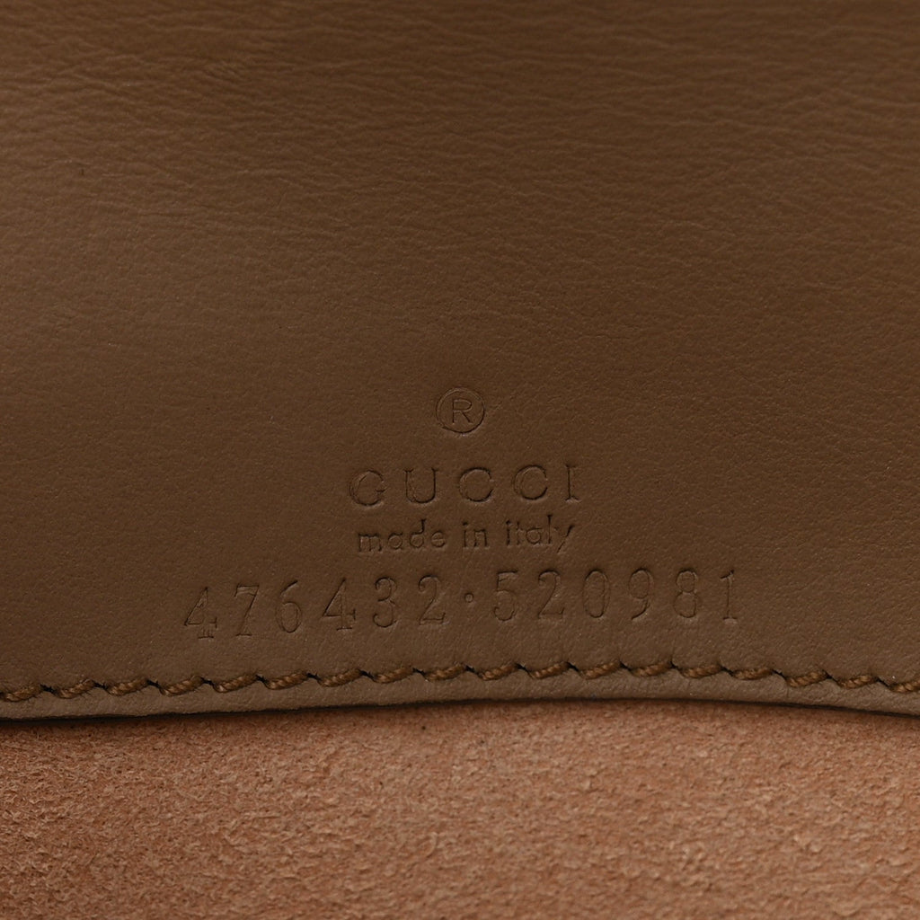 GG Supreme Monogram Super Mini Dionysus Shoulder Bag Taupe