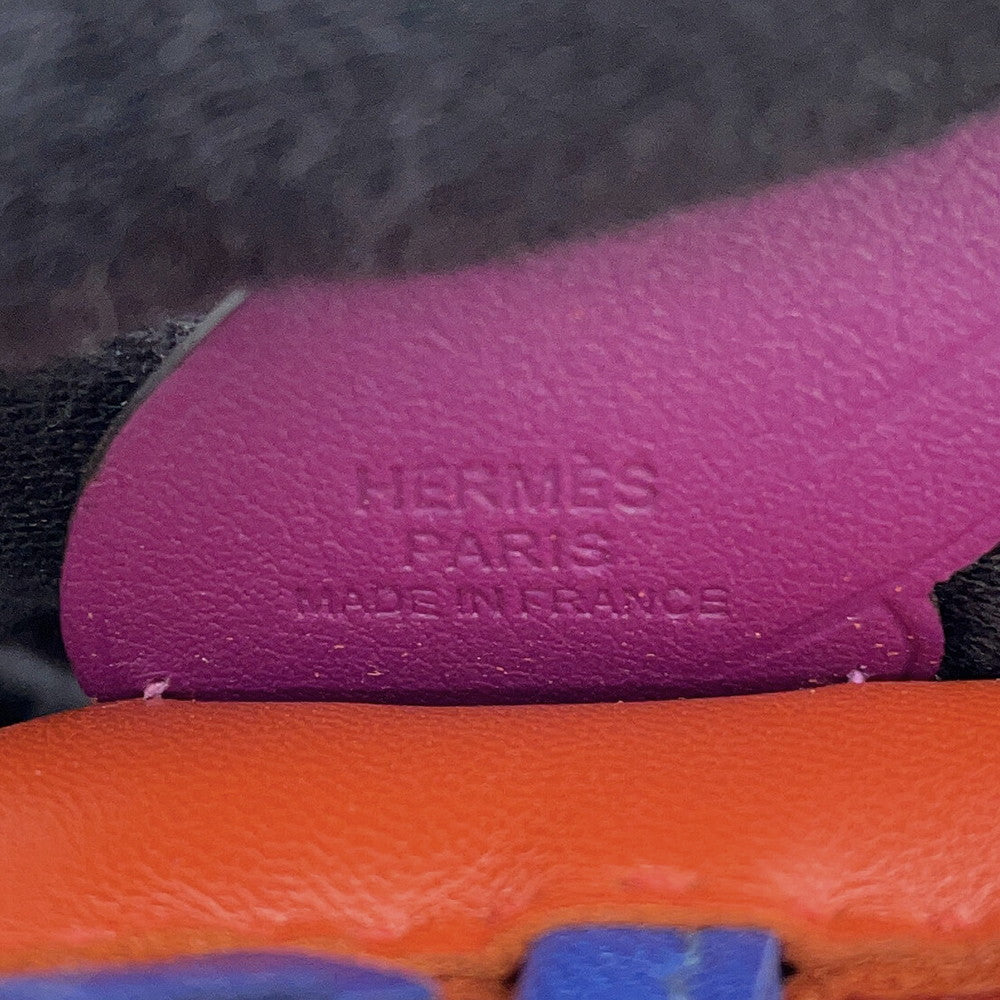 HERMES Rodeo Pegasus Cornelian/Anemone/Blue Saphir Lambskin Size PM