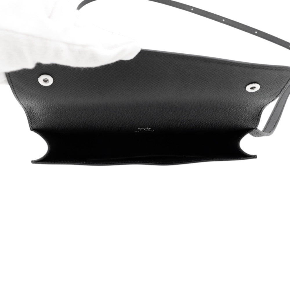 HERMES Nap to Go Black Epsom