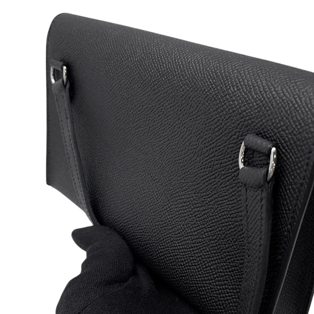 HERMES Nap to Go Black Epsom