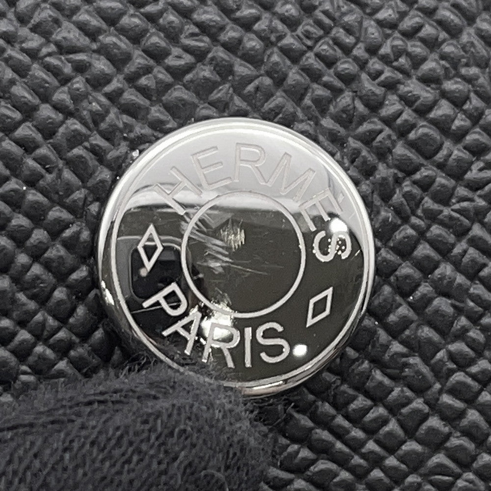 HERMES Nap to Go Black Epsom