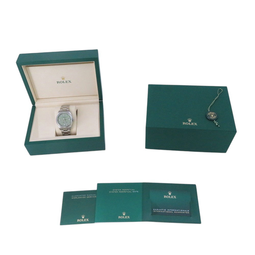 ROLEX Oyster Perpetual W41mm Stainless Steel pistachio Dial134300