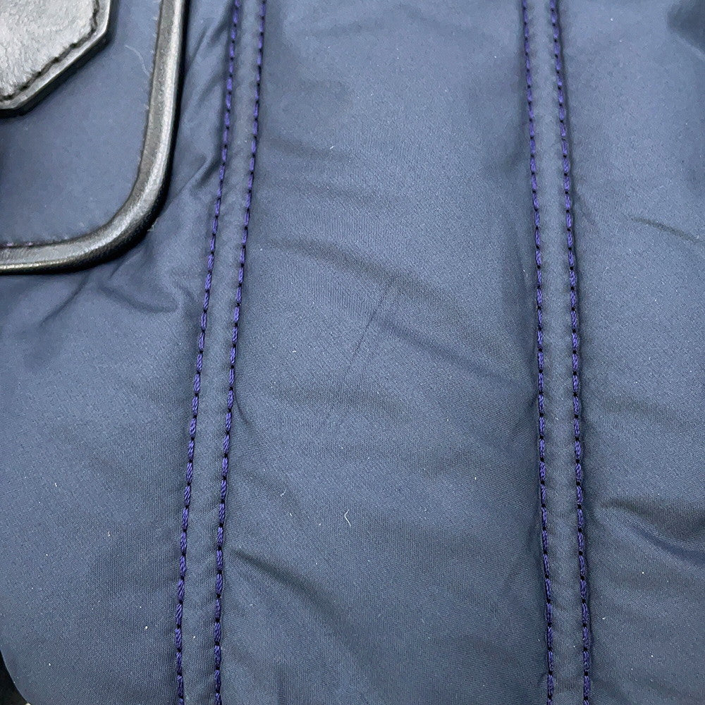BURBERRY Backpack Navy3830888 Nylon Leather