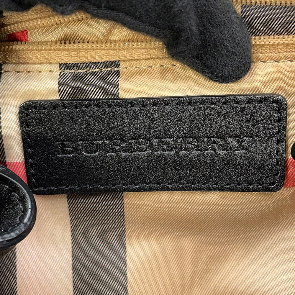 BURBERRY Backpack Navy3830888 Nylon Leather