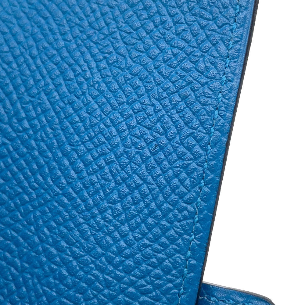 HERMES Bearn Key Case Blue jellyfish Epsom