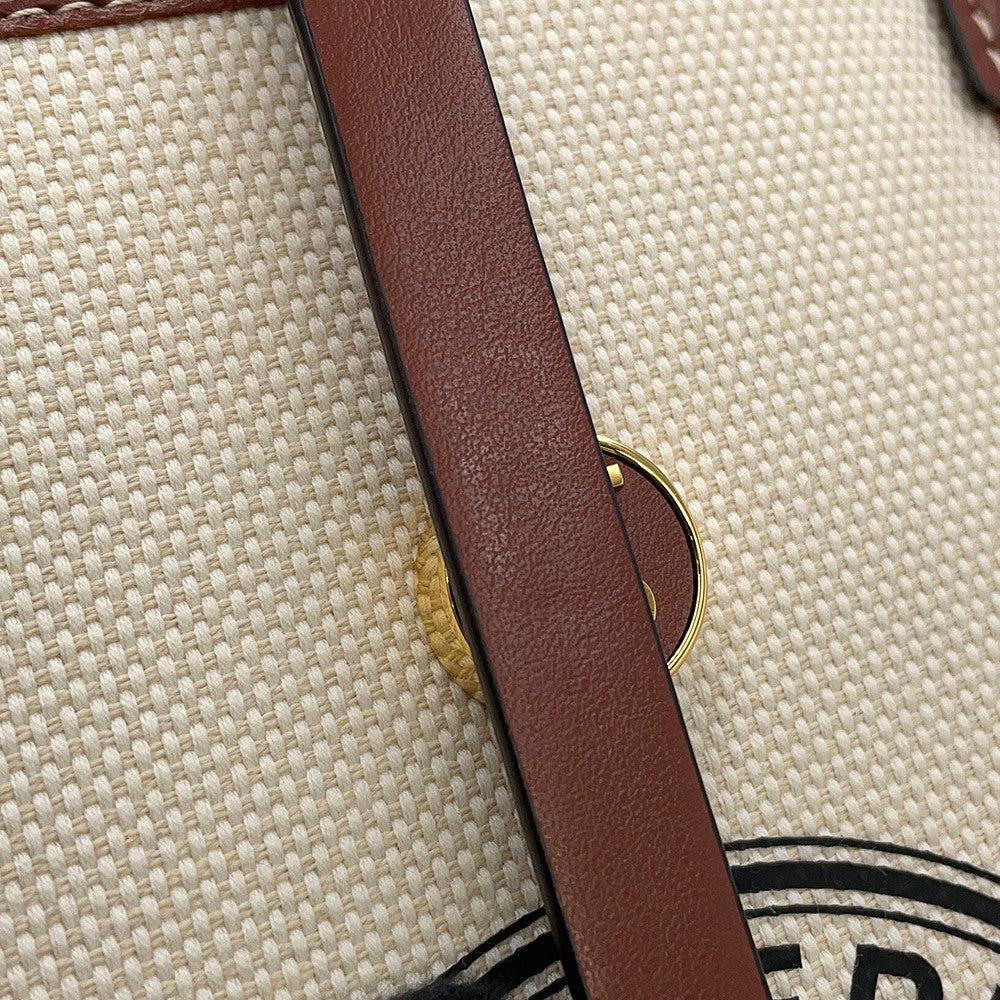 BURBERRY Annie Phone Case Beige/Brown8040877 Canvas Leather
