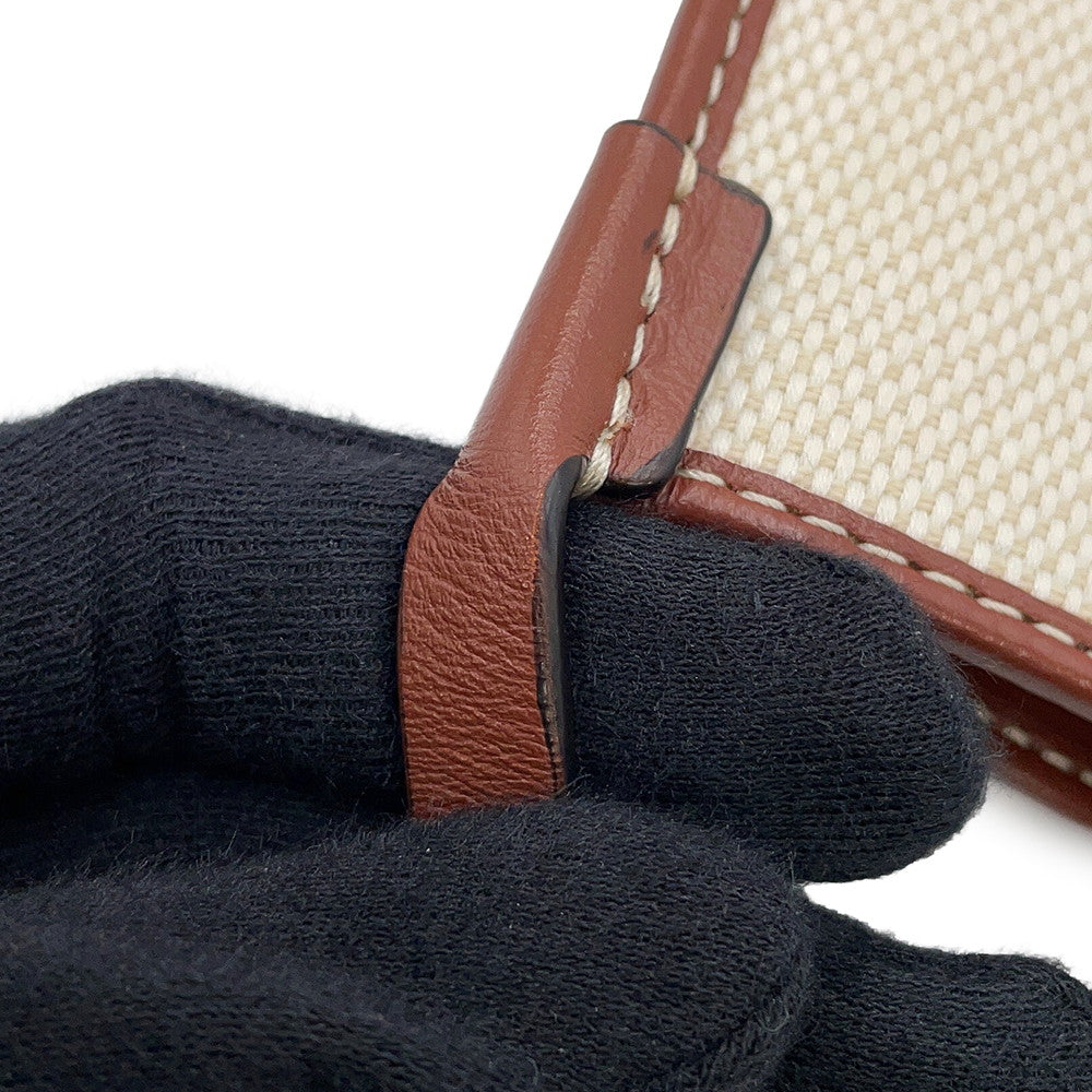 BURBERRY Annie Phone Case Beige/Brown8040877 Canvas Leather