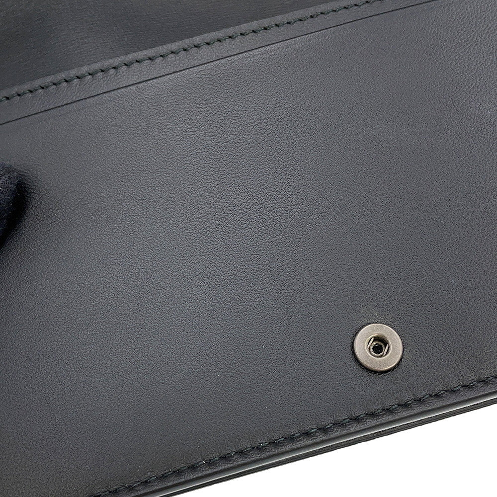 Bottega Veneta INTRECCIATO Chain wallet Black/Gold Leather/Nylon