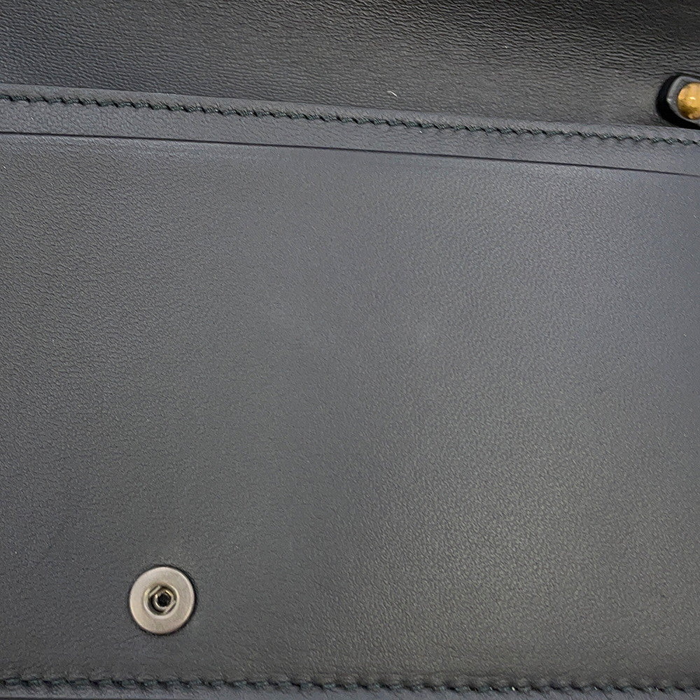 Bottega Veneta INTRECCIATO Chain wallet Black/Gold Leather/Nylon