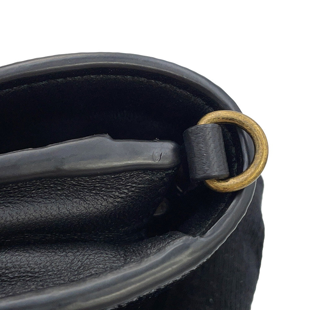 Bottega Veneta INTRECCIATO Chain wallet Black/Gold Leather/Nylon