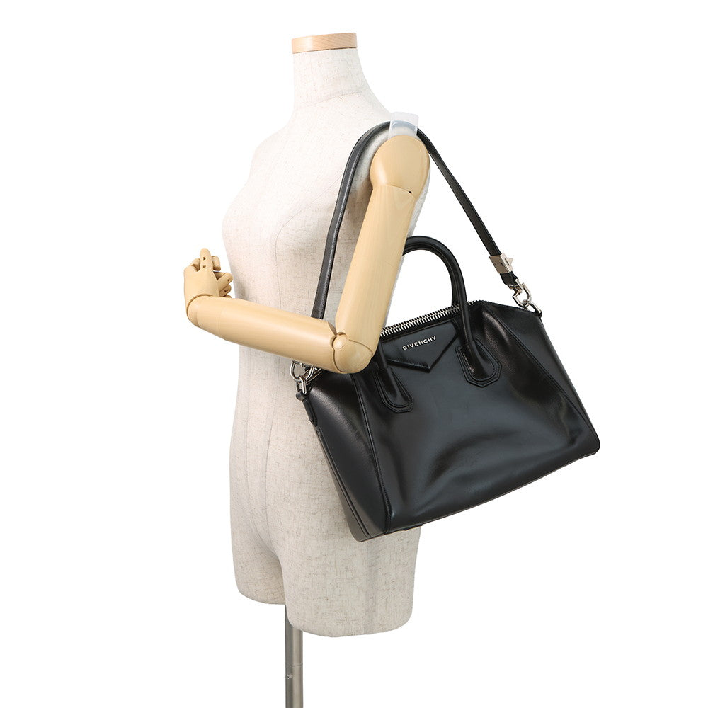 Givenchy Antigona 2WAY Handbag Black Leather