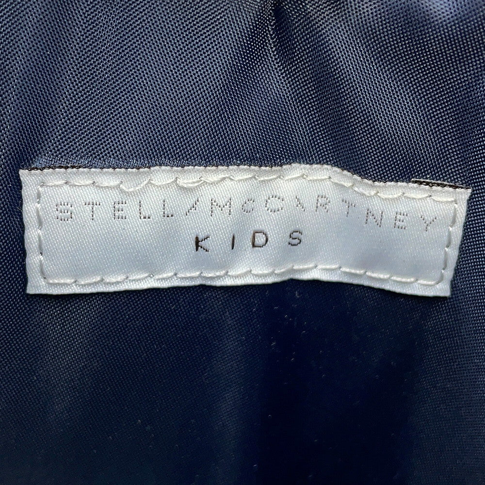 Stella McCartney Kids Heart Chain Shoulder Bag Navy Leather Glitter