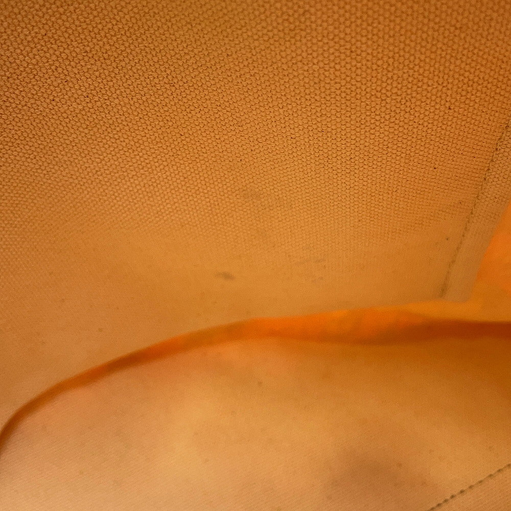 LOEWE Paula's Ibiza Tote Bag Orange/Brown Canvas Leather
