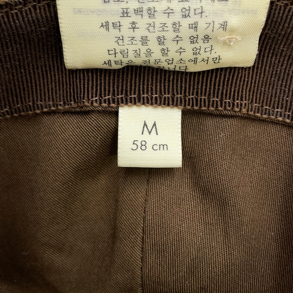 GUCCI checked fedora hat Size M Brown627041 Wool100%