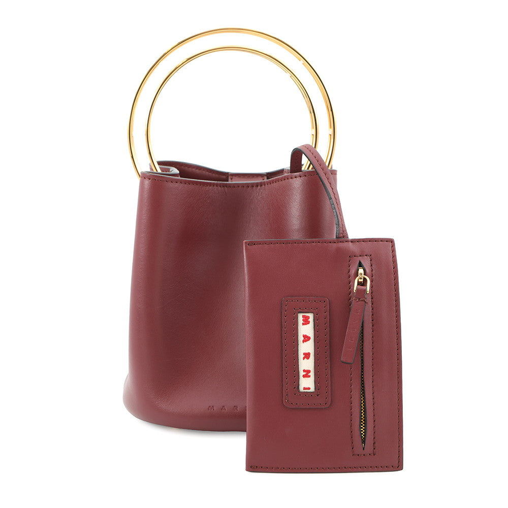 MARNI Marni Vanier 2-Way Bag BordeauxSCMPU09T24 Leather