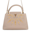 LOUIS VUITTON Capucines Galet Leather Size MM