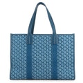 GOYARD Villette Tote Bag Blue Canvas Leather Size MM