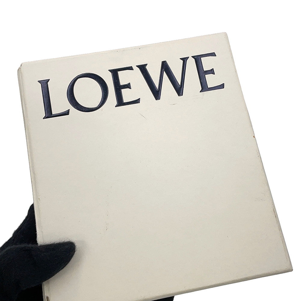 LOEWE Puzzle Round Zip Compact Wallet Black/Multicolor Leather