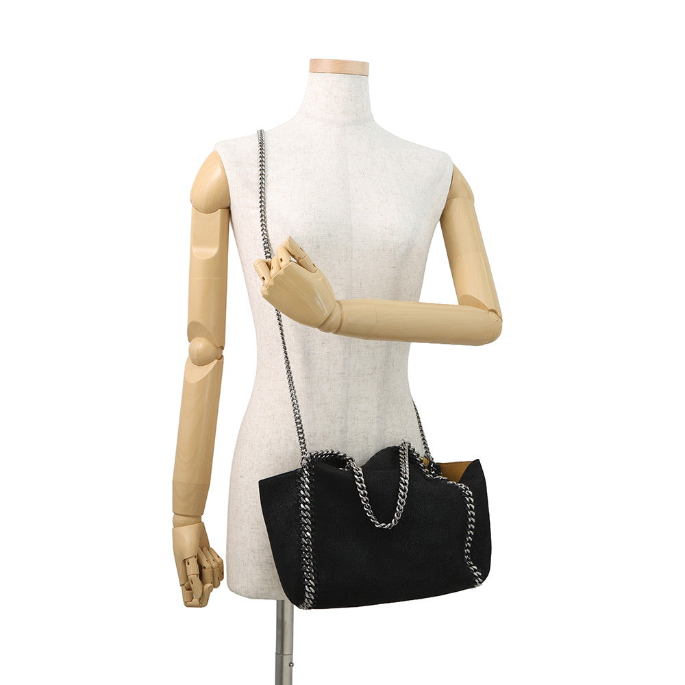 Stella McCartney Falabella Reversible 2-Way Shoulder Bag Black/Yellow529282 Polyester Size Mini