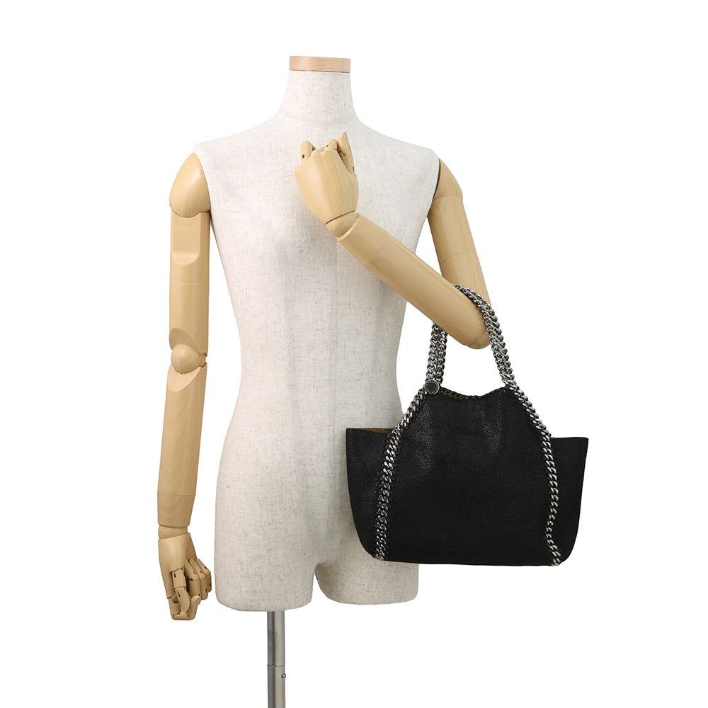 Stella McCartney Falabella Reversible 2-Way Shoulder Bag Black/Yellow529282 Polyester Size Mini
