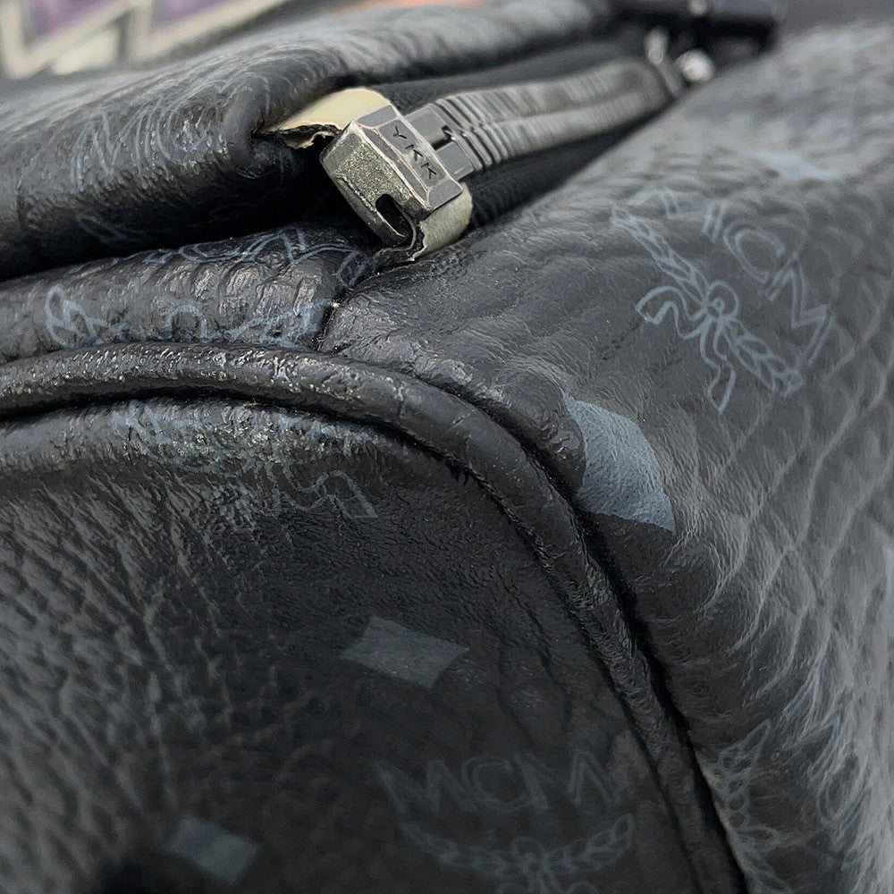 MCM Backpack Aurora Design Black/MulticolorMMK75VE45BK001 Leather