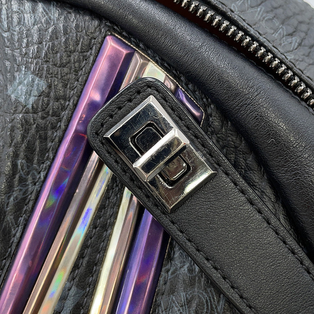 MCM Backpack Aurora Design Black/MulticolorMMK75VE45BK001 Leather