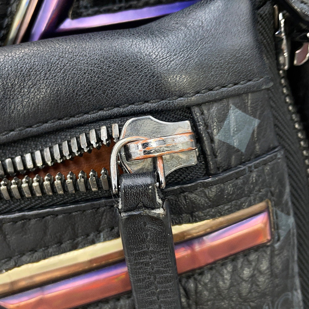 MCM Backpack Aurora Design Black/MulticolorMMK75VE45BK001 Leather