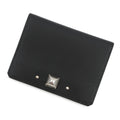 HERMES Medall Card Case Black Chevre Shamqila