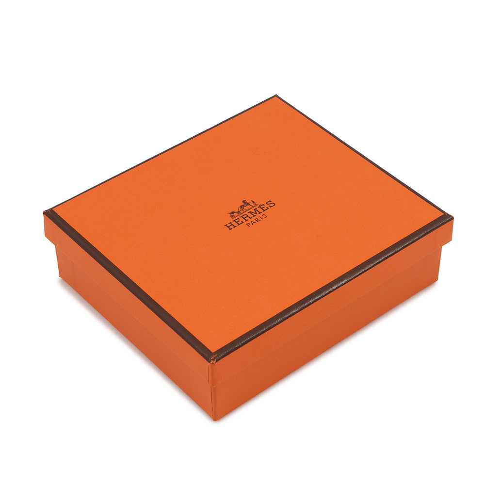 HERMES Medall Card Case Black Chevre Shamqila