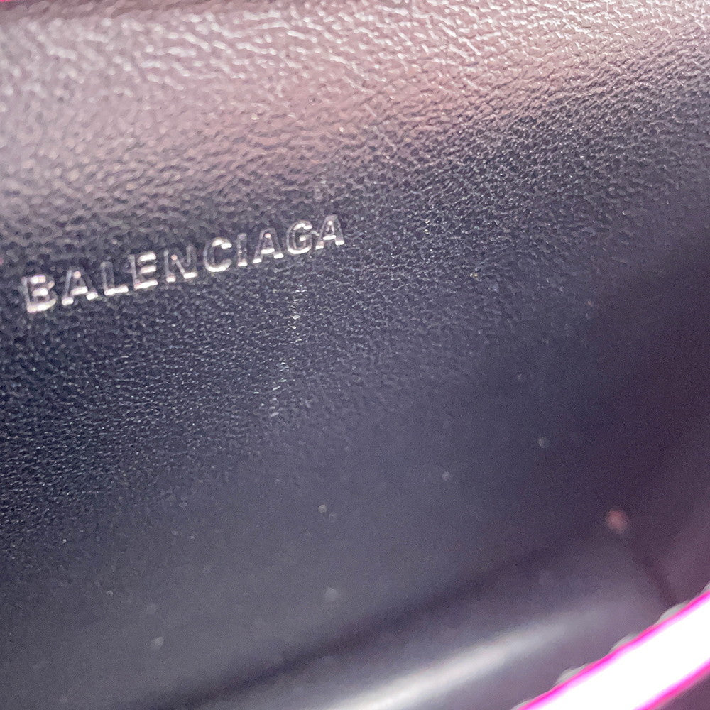 BALENCIAGA Sharp 2WAY Shoulder Bag Pink594938 Leather Size XS