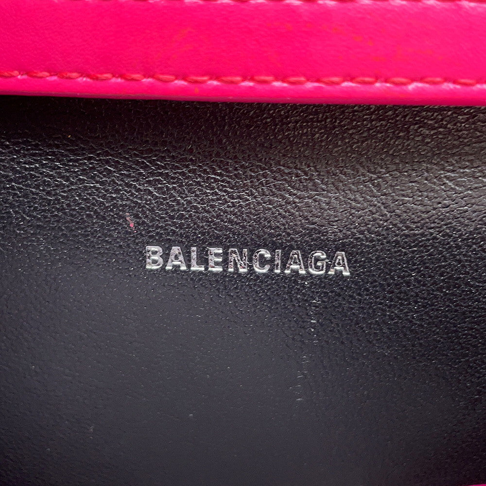 BALENCIAGA Sharp 2WAY Shoulder Bag Pink594938 Leather Size XS