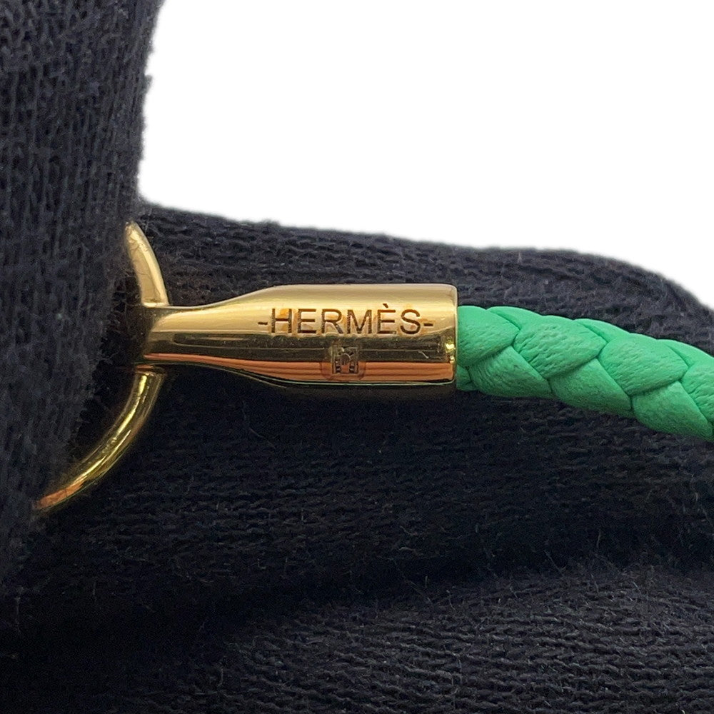 HERMES Grennan de Bourtour Bracelet VertComic Swift Leather