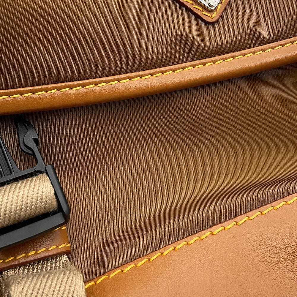 PRADA Re-Nylon messenger bag Brown2VD066 Nylon Leather