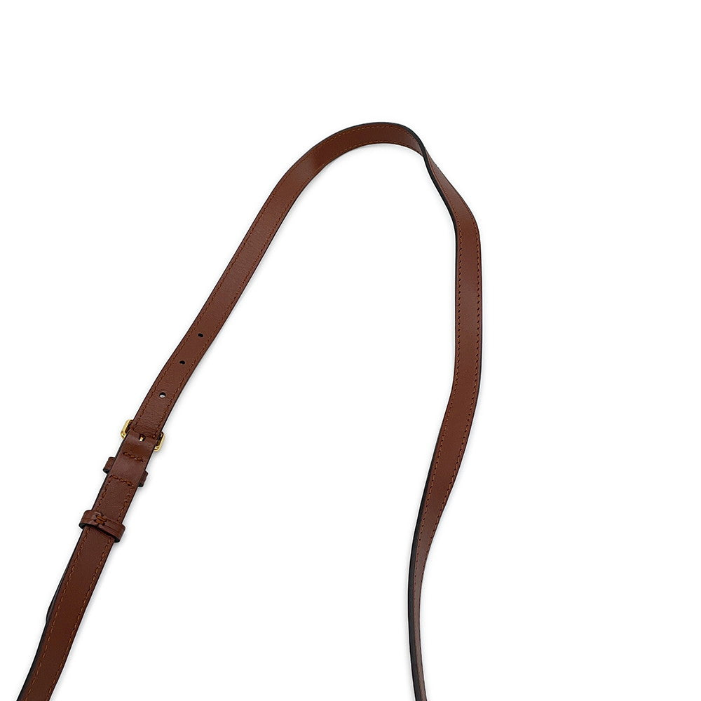 BURBERRY TBMonogram Striped Camera Bag Brown/Black/White8021485 Leather PVC