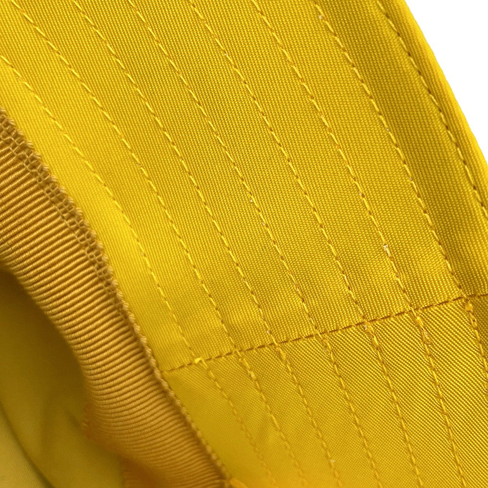 PRADA Re-Nylon Triangle Logo Bucket Hat with Mini Pouch Yellow2HC282 Nylon