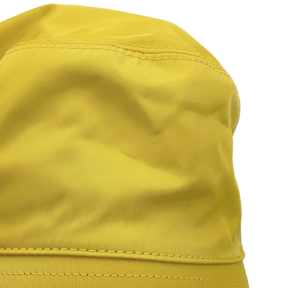 PRADA Re-Nylon Triangle Logo Bucket Hat with Mini Pouch Yellow2HC282 Nylon