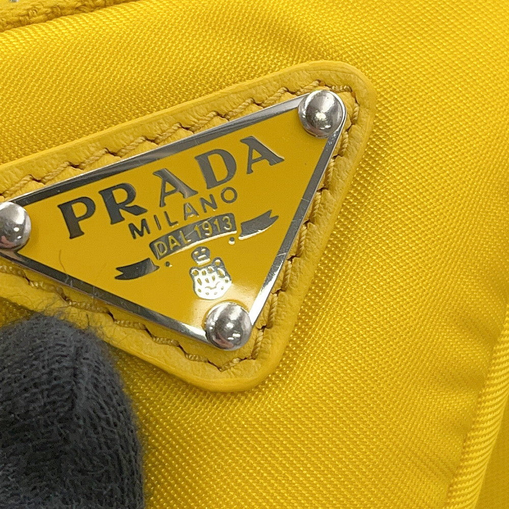 PRADA Re-Nylon Triangle Logo Bucket Hat with Mini Pouch Yellow2HC282 Nylon