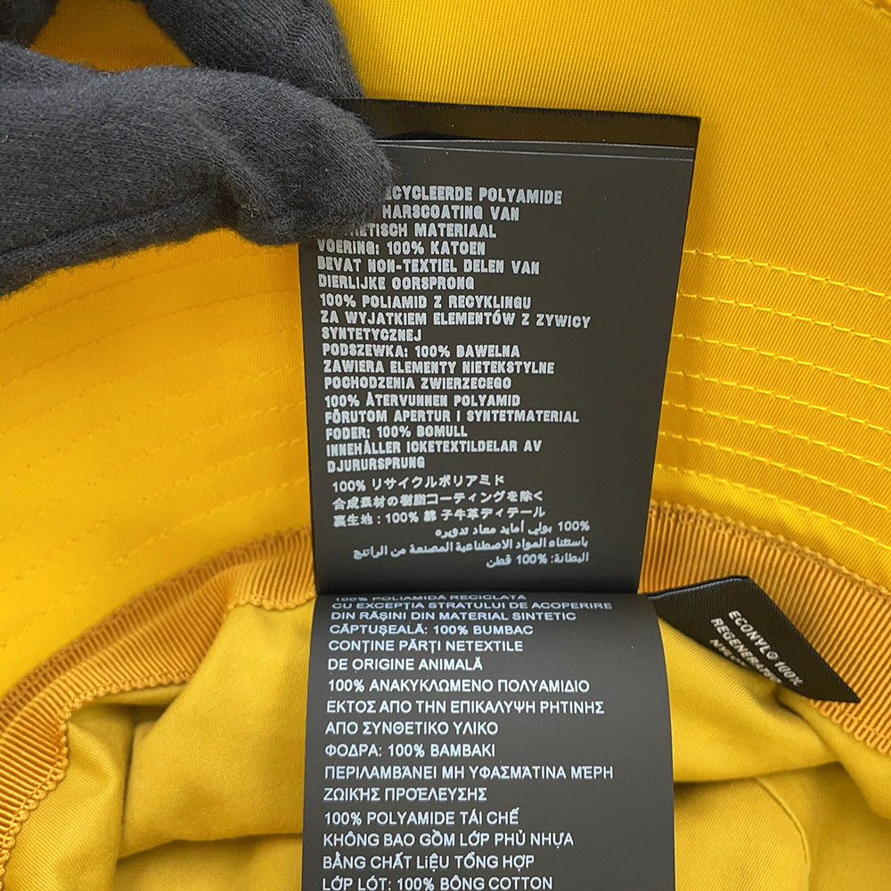 PRADA Re-Nylon Triangle Logo Bucket Hat with Mini Pouch Yellow2HC282 Nylon