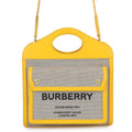 BURBERRY Pocket Bag 2WAY Bag Beige/Yellow8047352 Canvas Leather Size Mini
