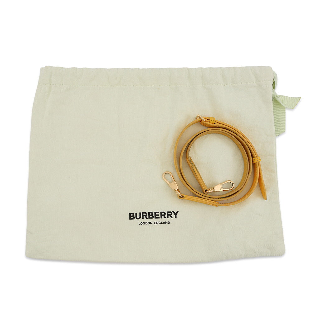 BURBERRY Pocket Bag 2WAY Bag Beige/Yellow8047352 Canvas Leather Size Mini