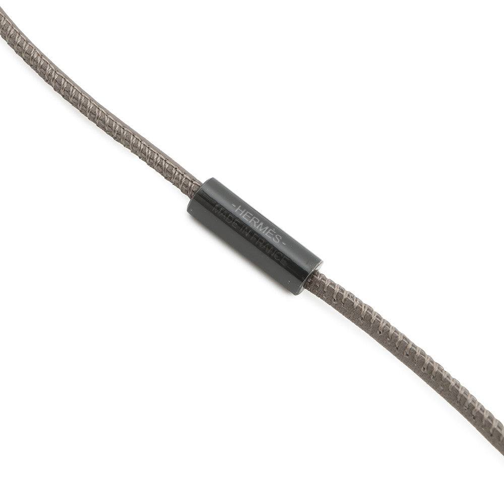 HERMES Necklace At Large Pink/White/Black Metal