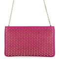 Christian Louboutin Studded ChainShoulder Pink Leather