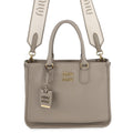 MIUMIU Vitello Daino 2WAY Bag Gray5BA249 Leather