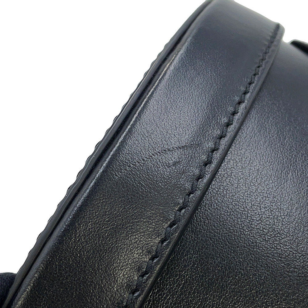 SAINT LAURENT PARIS Mikabox Studded 2WAY Handbag Black544378 Leather