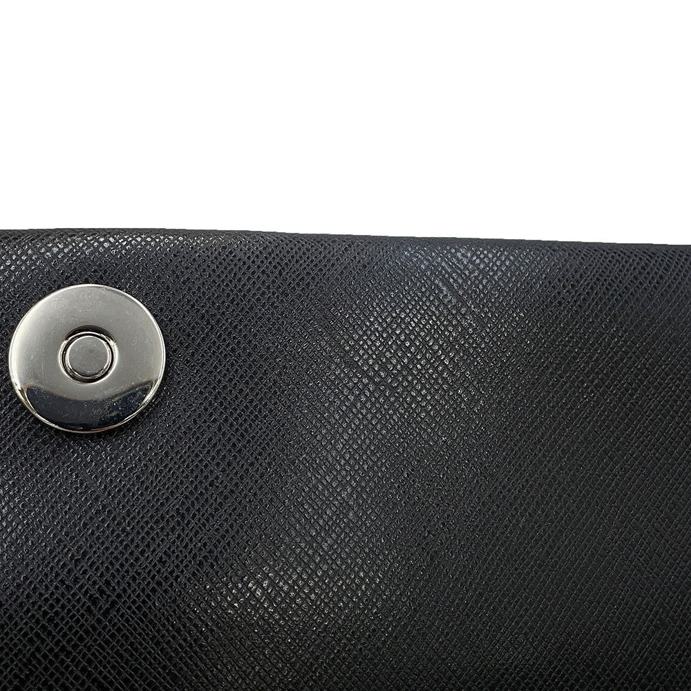 Ferragamo Vala ChainShoulder Bag Black21C671 Leather Patent Leather