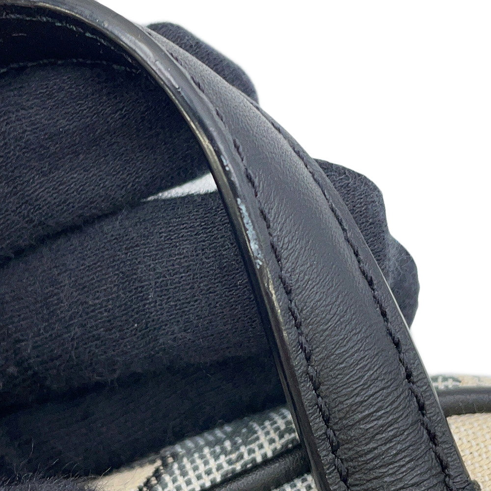 MCM Vintage Jacquard Phone Shoulder Bag Black/Gray/WhiteMMRBATQ02EG001 Canvas Leather